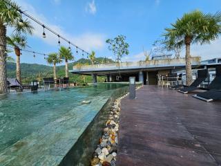 1BDR Roof pool 500m to beach Great gym Parking - Kamala Beach - 8
