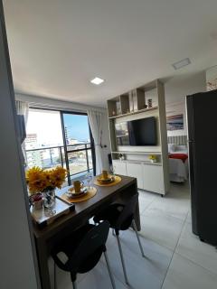 Lindo flat no compact Tambaú 8 andar em Tambaú vista para o mar - João Pessoa - 0