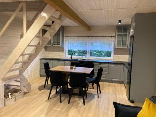 Domek drewniany nad stawem z sauną i jakuzzi - Międzyborów - 6