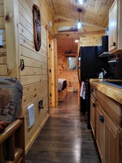 Knotty Shack- Unique Tiny Log Cabin with Hot Tub - 3