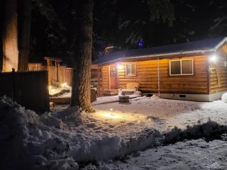 Knotty Shack- Unique Tiny Log Cabin with Hot Tub - 0