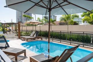 Aptos a 150m da PRAIA, dois quartos, sala de estar, COZINHA COMPLETA, SACADA com CHURRASQUEIRA, WI-FI, PISCINA, PORTARIA 24h, PLAYGROUND e QUADRA DE ESPORTES - Piçarras - 9