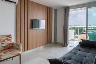 Flat moderno, confortável Praia de Serrambi BFS312 - Porto De Galinhas - 9