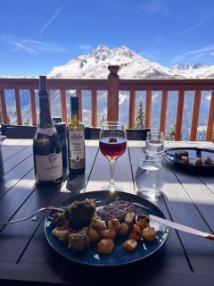 Appartement Chalet CASSIOPEE sous charpente avec cheminée - La Rosière - 7