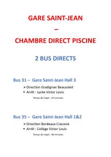 Chambre direct piscine - Talence - 8