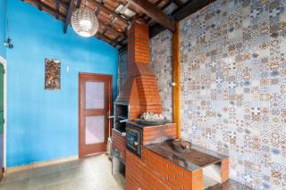 Casa azul, 2 quadras praia-wifi-garagem -churrasqueira e fogão a lenha - Aceita Caes -Caiçara-Praia Grande - Praia Grande - 1