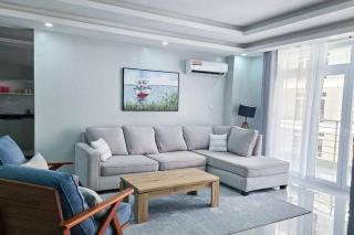 Aqua 3br Seaview Apartment Nyali -with AC, Pool & Gym 2nd Row Beachfront - Bamburi - 0