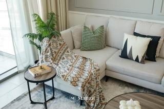 Manzil - 2BR in District One with Lagoon & Burj views - 2