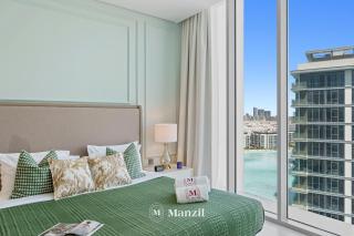 Manzil - 2BR in District One with Lagoon & Burj views - Dubaï - 9