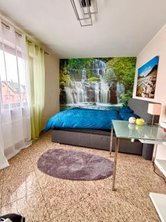 Magisches Doppelzimmer mit atemberaubender Wasserfall-Wand in Seligenstadt - 5