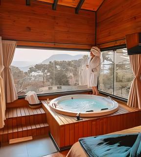 Chalé com Hidromassagem e Vista Para as Montanhas - Águas Brancas - 5