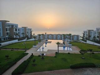 Bel appartement rez de jardin vue mer plage des nations - Salé - 5