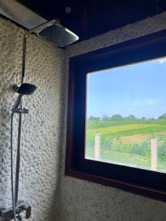 Private water room with sunset and rice field view - 4