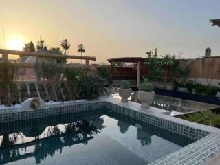 Riad Ptit Kech, Bassin terrasse - Petits déjeuners - 4