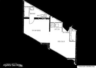 Résidence Caron - 2 pièces 25m² aux Menuires MAE-5394 - Les Menuires - 2
