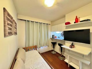 FLAT no Coração de SP, 1 Vaga, Camareira, Completo - 0