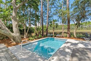 Pet Friendly - Marsh Views - Private Pool with Free Pool Heat - 25 Stoney Creek Rd - Hilton Head Island - 0