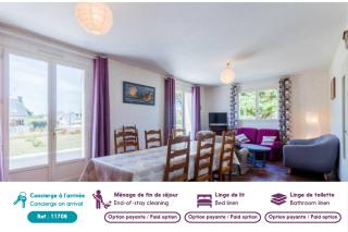 Maison familiale pour 8 - 850m de la plage - 8