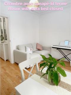 Chambre privée, sdb partagé, Arc de Triomphe, métro 1, T3b, RER c e a - Paris - 5