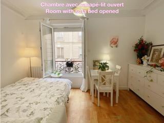 Chambre privée, sdb partagé, Arc de Triomphe, métro 1, T3b, RER c e a - Paris - 9