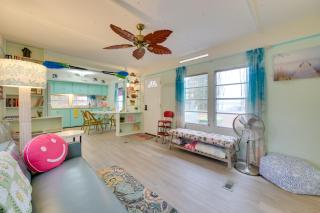 Walk to Manistee Lake Retro Cottage with Fire Pit! - 3