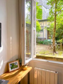 Rouen vue jardin - Proche gare et hypercentre - Parking rue gratuit - Internet fibre - machine à laver - 2