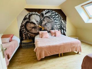 Chouette et Hibou 30 pers 2 gîtes jacuzzi, billard - Quibou - 1