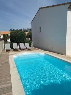 Belle villa spacieuse avec piscine privée, 10 couchages,wifi, proche canal du midi et à 3 km de la mer LXPIN7 - Portiragnes - 8