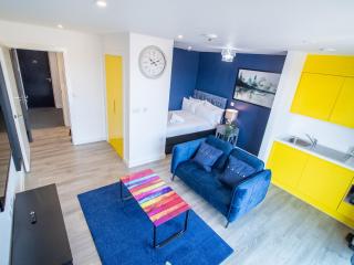 Blue shade studio apartment in Sheffield City - Sheffield - 7