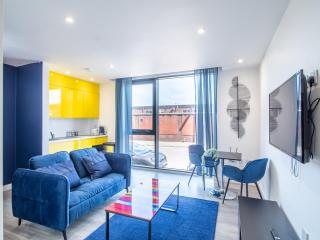 Blue shade studio apartment in Sheffield City - Sheffield - 6