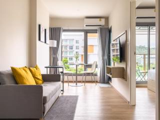 PHYLL Condo Private Beach Vibes at Central Phuket 1 BR Unique Garden View - Ban Rangeng - 6