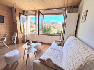 T2 cosy avec très belle vue à 400m des pistes - Monginevro - 9