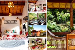 Chalé Canto do Galo 2 - Hidro da Jacuzzi, Lareira Ecológica, Cozinha Completa, Wi-Fi 80mbps, próximo a comércio local e relaxando ao som do riacho - Gonçalves - 0