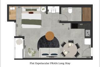 Flat Espetacular PRAIA Long Stay - Vitória - 7