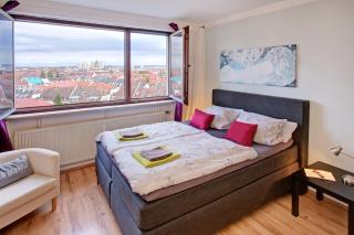 Blick über Karlsruhe - Ferienwohnung Panorama - 6
