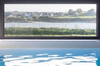 "La villa sur la baie" vue imprenable et piscine intérieure 29 degrés - Kerlouan - 9