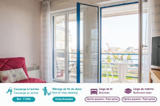À 200m de la plage, appartement vue mer pour 2 - Plobannalec-Lesconil - 9
