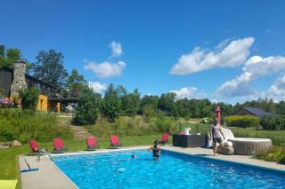 Spacious luxurious Villa, bright cottage, pool, Jacuzzi, sauna, nature - Mansonville - 8