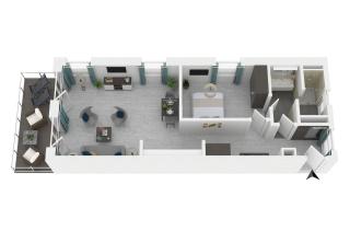 Käptenslounge - Ferienapartment für vier Personen mit Westbalkon und komfortabler Ausstattung - Wustrow - 3