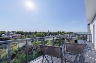 Rundblick - Stilvolle 5-Sterne-Ferienwohnung mit Blick auf den Bodden - Wustrow - 9