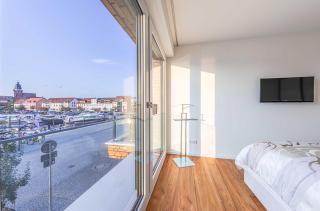 Hafenblick - Wohnung in der Hafenresidenz mit Balkon & Wasserblick - Waren - 5