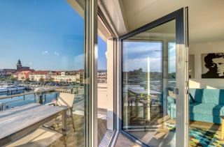 Müritz Utkiek - Apartment mit Seeblick & Balkon in der Hafenresidenz - Waren - 9