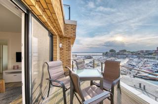 Wohlfühloase in der Hafenresidenz mit Balkon und Wellness - Waren - 5