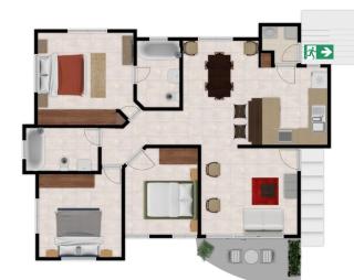 Three-Bedroom Apartment 3 - Santo Domingo - 9
