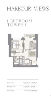 Luxury 42-Floor 1BR flat in Harbour Views - 4