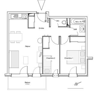 Résidence Le Criterium - 3 Pièces pour 6 Personnes MAE-4391 - Lanslebourg-Mont-Cenis - 2