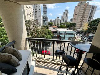 Flat Estaza Luxo Moema Ibirapuera com garagem piscina 202 - São Paulo - 0