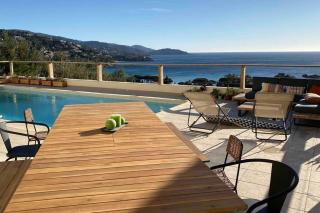 Villa élégante vue mer 180 plage à 5 min luxe et confort garantis - Le Lavandou - 6