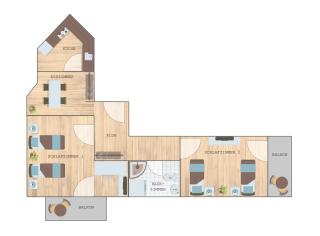bookandstay24 Dietzenbach 2 Zimmerwohnung mit Balkon, Küche und Parkplatz - Dietzenbach - 6
