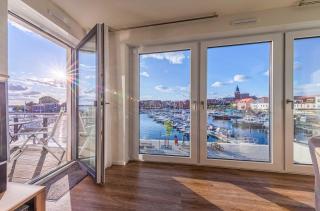 Hafenperle - Apartment mit Balkon & Wellnessbereich in der Hafenresidenz - Waren - 1